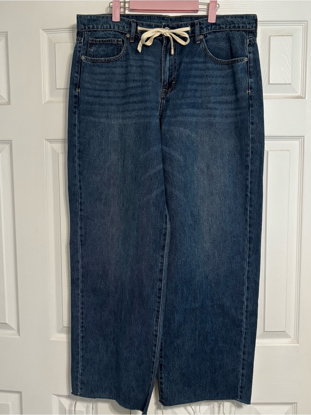 Hidden Tie Waist Wide Leg Jeans NWOT - Picture 2 of 7